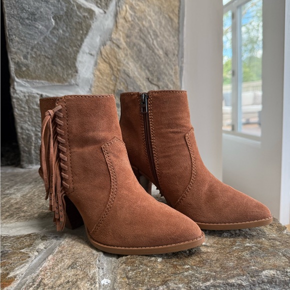 COACH Brown Suede Ankle Boots/Booties Size 7 - Picture 1 of 6